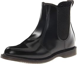 Dr. Martens Women's Leather Flora Chelsea Ankle Boot Black, 42 EU - Best Deal Finder