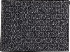 Calvin Klein Classic Mono Trifold 10Cc W/Coin Wallets For Men Classic Mono Black Os - Amazon.ae Price Tracker