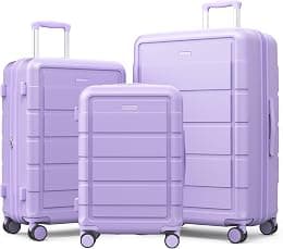 SHOWKOO Suitcase Hard Shell Expandable Durable PC+ABS Lightweight Travel Luggage High Capacity with Double Spinner Wheels and TSA Lock - Best Deal Finder