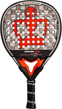 Black Crown - Special MAX padel racket - Carbon 18K Aluminium - Medium EVA Black Rubber - Teardrop shape - Power 60% and Control 40% - Advanced and Professional Players - Weight 355-370g - Best Deal Finder