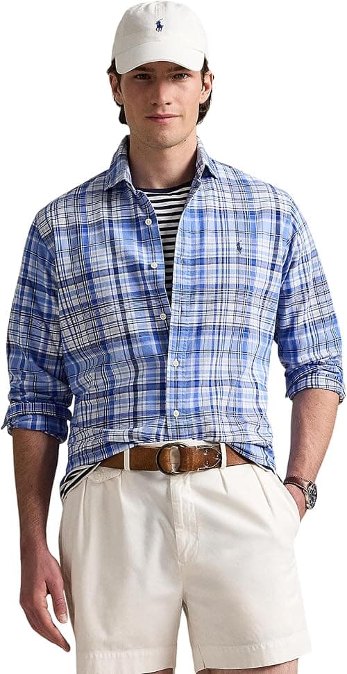 Polo Ralph Lauren Mens Classic Fit Plaid Performance Shirt on Amazon.ae - Price Tracker