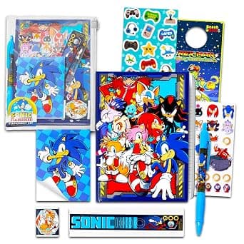 Sonic the Hedgehog School Supplies for Boys Bundle w Notebook, Pen, More | 7Pc Sonic Back to School Essentials, Elementary Classroom Must Haves for Stationery, Organization Plus Stickers, More on Amazon.ae - Price Tracker