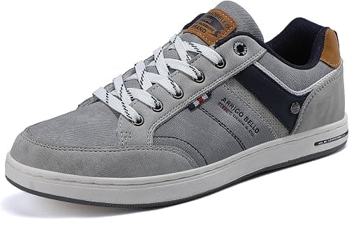 ARRIGO BELLO Mens Casual Shoes Sneaker Leather Fashion Trainers Business Walking Classic Style Sneakers Size 41-46 على Amazon.ae - متتبع الأسعار