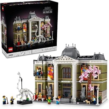 LEGO Icons Natural History Museum Set, Model Kit for Adults to Build, Creative Gift Idea for Men, Women, Him or Her, plus Lovers of Museums & Dinosaurs, Addition to the Modular Buildings Range 10326 - متتبع أسعار Amazon.sa
