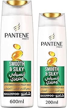 Pantene Pro-V Smooth & Silky Shampoo Pack, 600Ml & 200Ml on Amazon.ae - Price Tracker