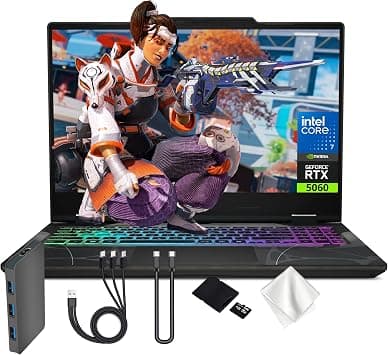 msi Cyborg 15.6" 144Hz FHD IPS Gaming Laptop, NVIDIA GeForce RTX 5060, Intel Core 7-240H, 16GB RAM,1.5TB Storage (512GB SSD&1TB Docking Station), Backlit Keyboard, HD Webcam, Wi-Fi 6E, Win 11, Black on Amazon.ae - Price Tracker