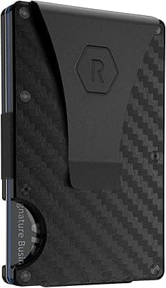 The Ridge Authentic Minimalist Carbon Fiber RFID Blocking Wallet | Money Clip | Slim Wallet for Men | Carbon Fiber Wallet - Amazon.ae Price Tracker