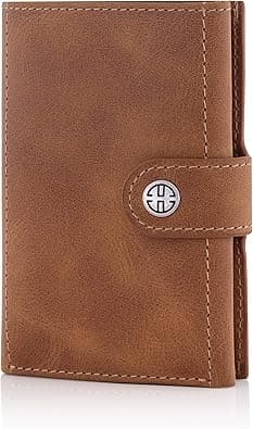 TRUSADOR Venice Men & Women Leather Trifold Wallets RFID Blocking Front Pocket Wallet on Amazon.ae - Price Tracker