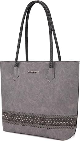 Montana West Hobo Purses and Handbags for Women Top Handle Tote Bags Vegan Leather Shoulder Satchel Handbags with Zipper - متتبع أسعار Amazon.sa
