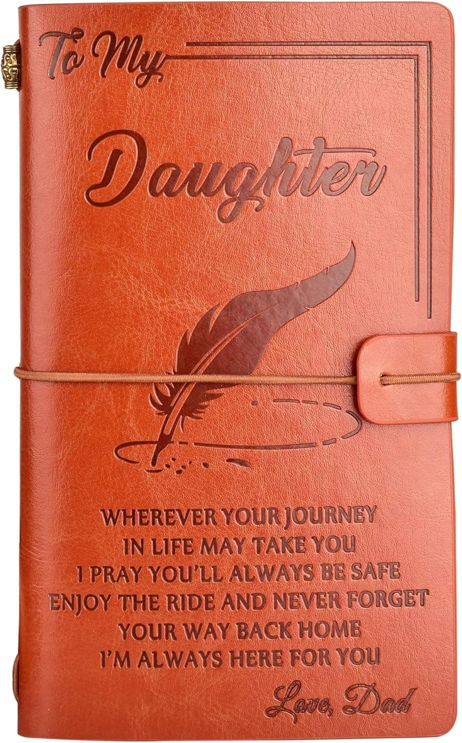 To Our Family Leather Journal from Family, Refillable Journal Notebooks, Travel Diary Anniversary Wedding Birthday Gift (To Daughter Gift from Dad) on Amazon.ae - Price Tracker