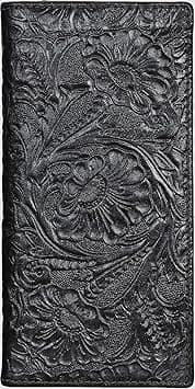 Womens Ladies Genuine Leather Wallet Long Embossing Bifold Wallet Clutch Purse on Amazon.ae - Price Tracker