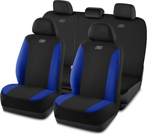 Skechers Car Seat Covers,Premium Breathable Mesh Seat Covers,car seat covers full set Airbag Compatible, Automotive Comfort & Protection for Most Cars,Van,Trucks,SUVs(Full Set,Blue) on Amazon.ae - Price Tracker