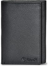VALENCHI Men's Genuine Leather Rfid Blocking Slim Trifold Wallet With 7 Cards+1 Id Window+2 Note Compartments - Best Deal Finder