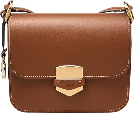 Fossil Women's Lennox Leather Large or Small Flap Crossbody Purse Handbag For Women on Amazon.ae - Price Tracker