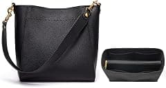DORIS&JACKY Leather Bucket Tote Bag For Women Medium Hobo Shoulder Purse And Handbags - Amazon.ae Price Tracker