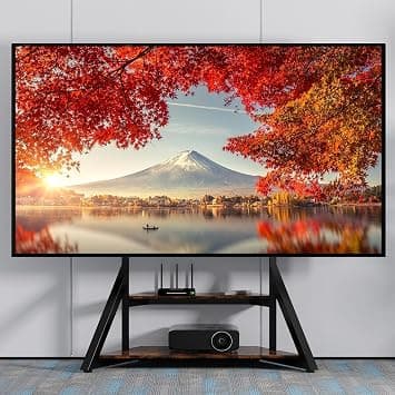 medla Floor TV Stand with Mount: Black TV Stand 2 Tier for 40-75 inch TV Table with Open Storage Floor TV Screen Holder Holds up to 80KG Max VESA 600x400MM on Amazon.ae - Price Tracker