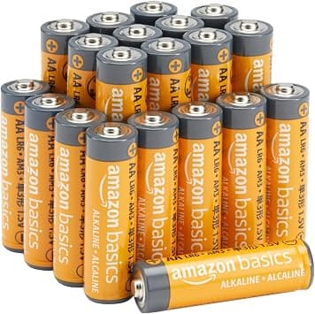Amazon Basics AA 1.5 Volt Performance Alkaline Batteries, 20-Pack (Appearance may vary) - متتبع أسعار Amazon.sa