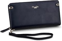 Classic Milano Premium Faux Leather Long Wallet for Women with Zipper Closure | Ladies Wallet Card Holder Purse | Slim Women's Wallet for Daily Use, Travel, and Gifting - Amazon.ae Price Tracker