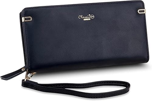 Classic Milano Premium Faux Leather Long Wallet for Women with Zipper Closure | Ladies Wallet Card Holder Purse | Slim Women's Wallet for Daily Use, Travel, and Gifting on Amazon.ae - Price Tracker