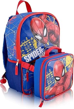 Fast Forward Hello Kitty, Spiderman, Bluey or Stitch Backpack With Lunch Box | Unisex Insulated Lunch Bag Lunch Box on Amazon.ae - Price Tracker