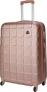 Senator Lightweight Luggage Checked Bag- Durable Hard-Shell Luggage 28 Inches Suit Case for Travel A207 | Large Hard sided Luggage with Spinner Wheels 4 (Checked Luggage 28-Inch, Rose Gold) on Amazon.ae - Price Tracker