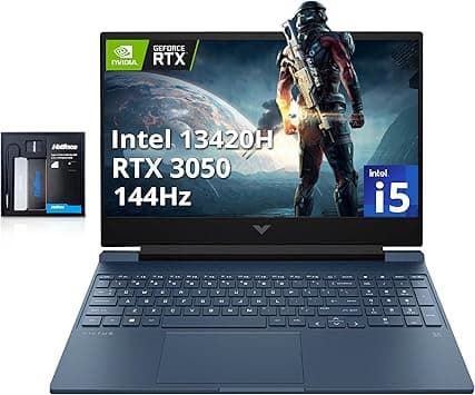 HP (Upgraded) Victus 15.6'' FHD 144Hz Gaming Laptop, Intel Core i5-13420H, NVIDIA GeForce RTX 3050, 16GB RAM, 512GB SSD, Backlit Keyboard, Wi-Fi 6, HD Camera, Win 11 HOME, Blue on Amazon.ae - Price Tracker