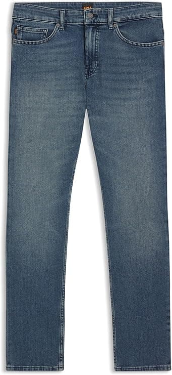 BOSS Mens Delaware BO Slim-fit Jeans in Blue Comfort-Stretch Denim on Amazon.ae - Price Tracker