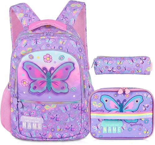 Kids Backpack with Lunch Box, Cute Kids Elementary SchoolBag Middle-School Bookbag Back to School Gift على Amazon.ae - متتبع الأسعار