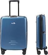 iCruze Foldable Cabin Luggage Trolley Bag – Compact, Lightweight, Durable Rolling Suitcase with Telescopic Handle, Multiple Compartments for Travel & Business - Best Deal Finder