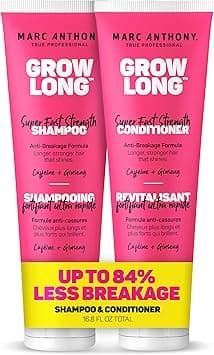 Marc Anthony Shampoo and Conditioner Gift Set, Grow Long Biotin - Anti-Frizz Deep Conditioner For Split Ends & Breakage - Vitamin E, Caffeine & Ginseng for Curly, Dry & Damaged Hair, 250ml (Pack of 2) on Amazon.ae - Price Tracker