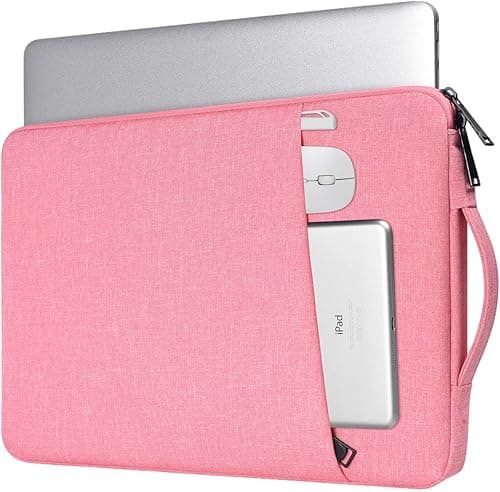 iKammo 17 17.3 Inch Laptop Bag for Women, Carrying Computer Notebook Sleeve Case for Acer Chromebook 17/ Dell Inspiron/MSI/HP Envy Pavilion/ASUS/Lenovo IdeaPad College School Office Travel,Pink, Pink, on Amazon.ae - Price Tracker