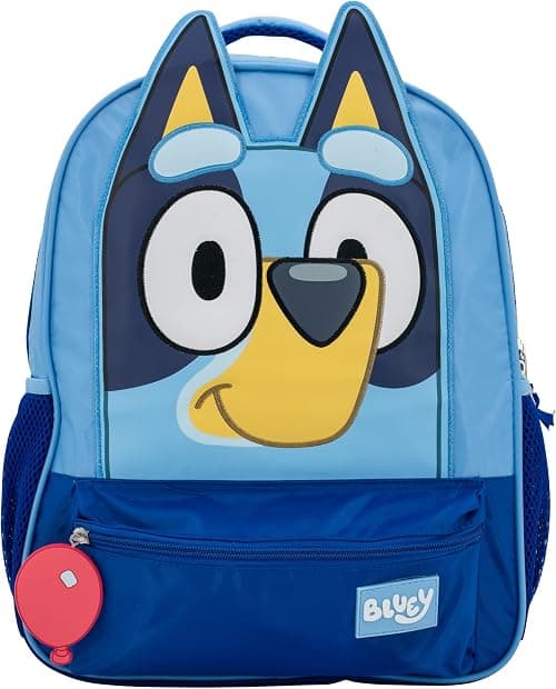 Bluey Kids Backpack, 16 Inch School Bag with 3D Features, Blue on Amazon.ae - Price Tracker