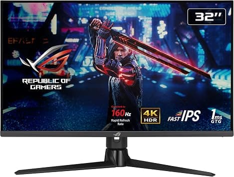 شاشة العاب اسوس روج ستريكس XG32UQ 32 انش،4K UHD (3840×2160)، IPS سريع، 160 Hz (اوفر كلوكينج)، 1 مللي ثانية جي تي جي، متوافقة مع انفيديا جي سينك، فري سينك بريميوم برو، فاريابل اوفردرايف، DCI-P3، أسود على أمازون - دليلك لأفضل العروض