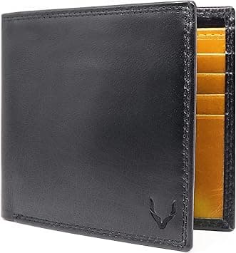 PELLE TORO Minimalist Slim Mens Wallet, Handmade Real Leather Card Wallet with RFID Blocking, 10 Card Holder Slots & Note Section, Black & Tan on Amazon.ae - Price Tracker
