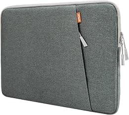 JETech Laptop Sleeve for 13-14Inch MacBook Neo (A18 Pro), MacBook Air/Pro (M1-M5) 2020-2026, 13-13.6 Inch Notebook, Waterproof Shock Resistant Bag Case with Accessory Pocket (Grey) - Best Deal Finder