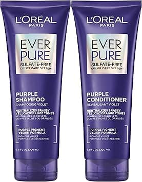 L’Oréal Paris EverPure Brass Toning Purple Sulfate Free Shampoo and Conditioner, 6.8 fl Ounce (Set of 2) on Amazon.ae - Price Tracker