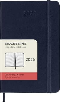 Moleskine 12 Month Daily Pocket Sapphire Blue Hard on Amazon - Best Deal Finder