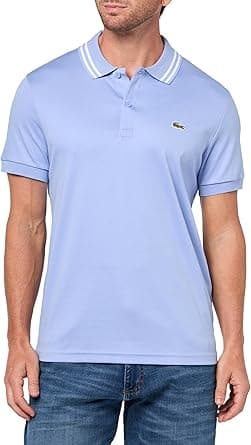 Lacoste mens Fashion Short Sleeve Regular Fit Contrast Collar Polo Fashion Short Sleeve Regular Fit Contrast Collar Polo (pack of 1) on Amazon.ae - Price Tracker