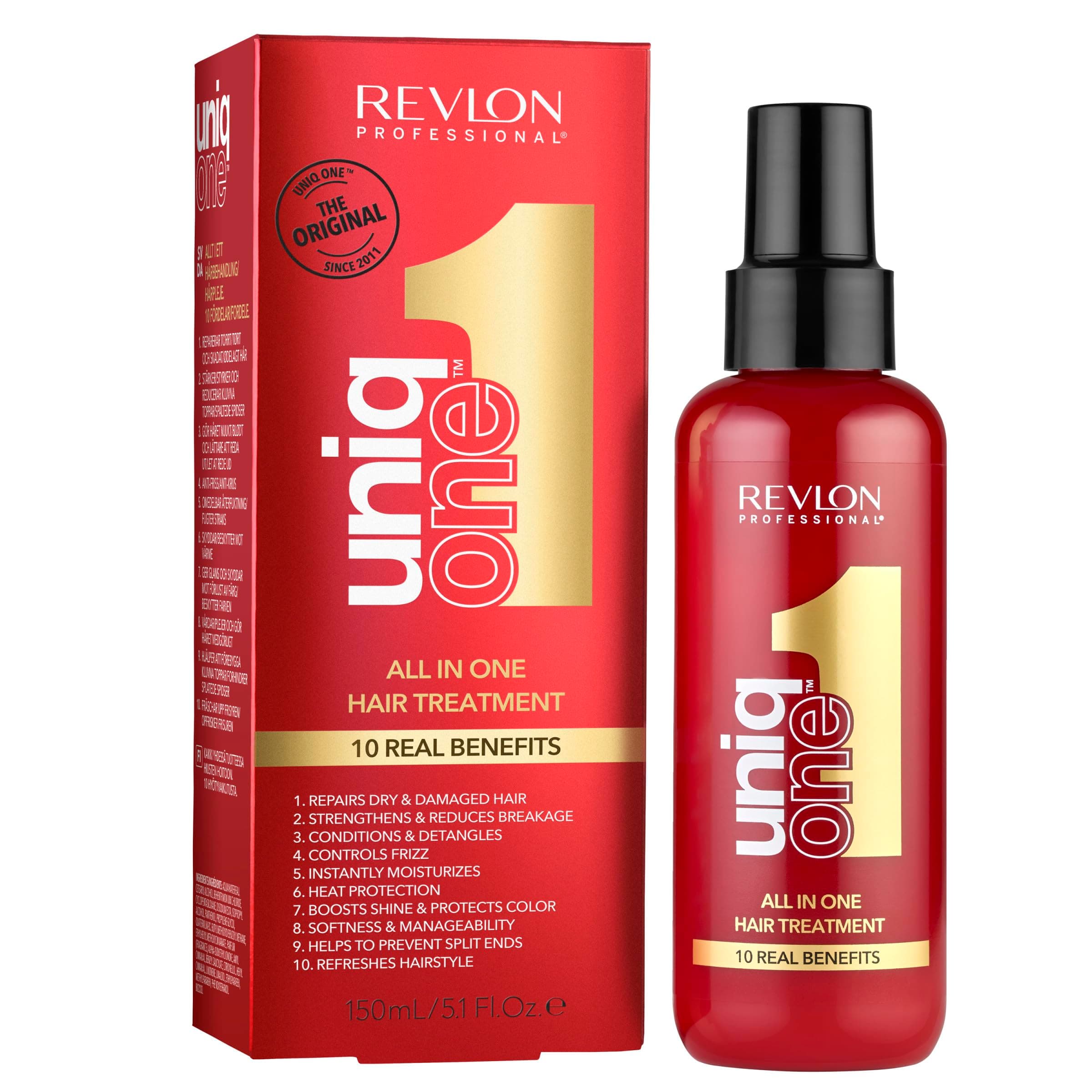 Uniq One Revlon Professional All in One Hair Treatment V2, 10 Real Benefits For Hair, Ideal For All Hair Types, 150ml on Amazon.ae - Price Tracker