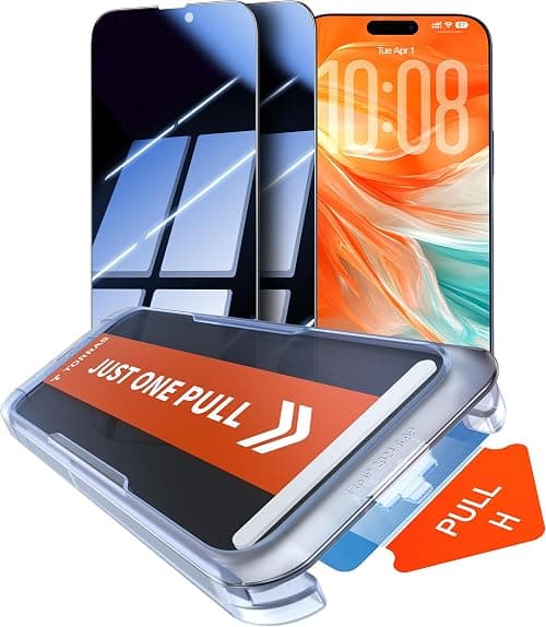 TORRAS Uncrackable 9H+ for iPhone 17 Pro Max Privacy Screen Protector [ 12FT Military-Grade Anti Shatter] [Top 25° Anti Spy, Data Protection] Full Coverage Tempered Glass, 1-Pack 6.9" على Amazon.ae - متتبع الأسعار