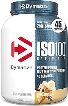 Dymatize ISO 100 0 Carb Whey Gourmet Vanilla, 3 lb - Amazon.ae Price Tracker