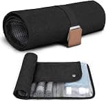 Toiletry Bag for Men, Travel Dopp Kit, Water-Resistant Bathroom Roll Organizer for Shaving Kit, Hygiene, Toiletry Accessories - Best Deal Finder