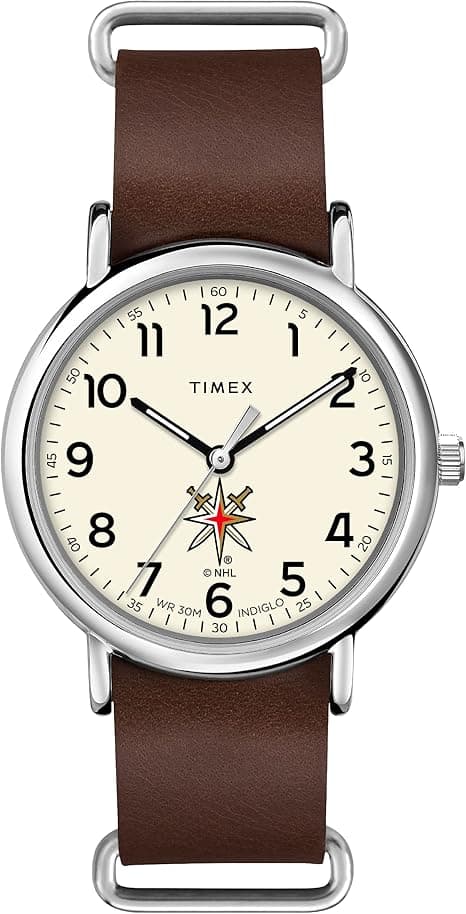 Men's NHL Weekender 40mm Quartz Leather Strap on Amazon.ae - Price Tracker