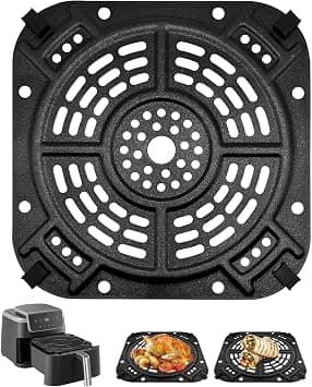 Air Fryer Replacement Parts for Ninja AF141 Air Fryer Pro 4 in 1 AF142 Air Fry Max 5 in 1 5 QT, 8.43''×8.43'' Air Fryer Accessories Tray Grill Crisper Plate Grill Pan Tray Rack, Dishwasher Safe on Amazon.ae - Price Tracker