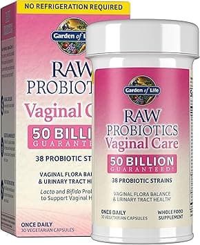 Garden of Life RAW Probiotics l RAW Probiotics Vaginal - 50 Billion CFU - Once Daily - Certified Gluten Free - No Refrigeration - 30 Vegetarian Capsules - Best Deal Finder