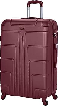 Senator Lightweight Luggage Checked Bag- Durable Hard Shell 32 Inches Suitcase for Unisex Travel A1012 | ABS Extra Large Hard sided with Spinner Wheels 4 (Checked Luggage 32-Inch, Burgundy) on Amazon.ae - Price Tracker