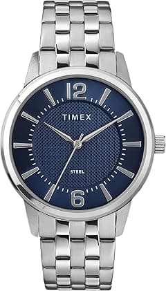 Timex Men's Dress Analog 40mm Stainless Steel Bracelet Watch - Amazon.ae Price Tracker