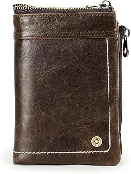Sam's Design Fossil Genuine Leather Wallet Vintage Male Compact Purse Card Hoder Small Wallet, Dark Brown, 9 x 3 x 13.5 cm, Retro on Amazon.ae - Price Tracker