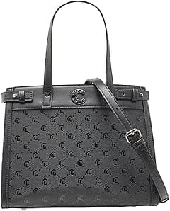 MISSY Womens Monogram Textured Tote Bag With Detachable Strap And Handles - Amazon.ae Price Tracker