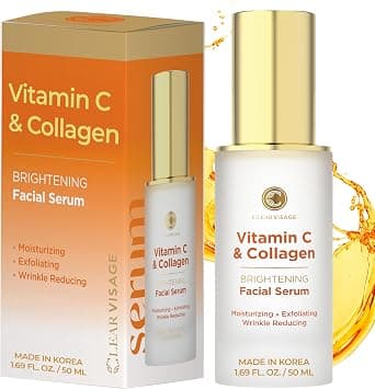 Vitamin C Serum For Face with Collagen – Dermatologist Tested, Anti Aging, Korean Skin Care – Fades Look of Dark Spots, Smooths Fine Lines, Firms & Hydrates – Clean Beauty – 1.69 Fl. Oz - Best Deal Finder